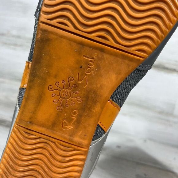 Rio Soul Brazil Womens Gray & Orange Lace-Up‎ Running Sneakers Shoes US 9 - Picture 8 of 10